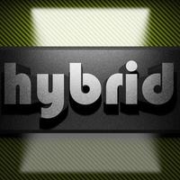 hybrid word of iron on carbon photo