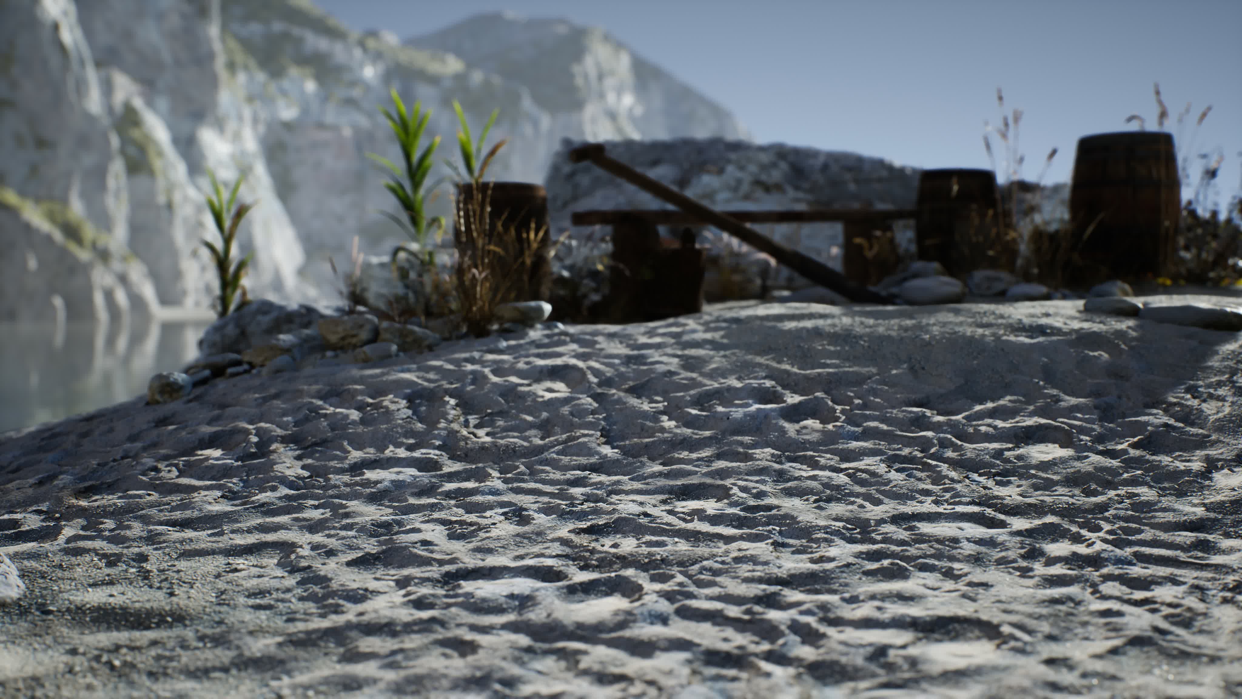 wooden barrels with sea fish at the sand beach 5976450 Stock Video at