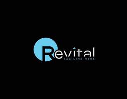 Revital Combine Creative Logo Make vector