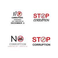 world corruption day vector