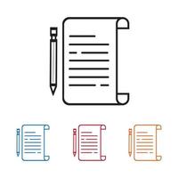 document vector icon