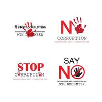 world corruption day vector