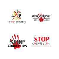 dia mundial de la corrupcion vector