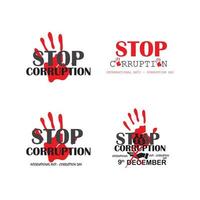 world corruption day vector