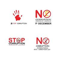 world corruption day vector