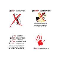 world corruption day vector