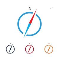 set of compass logo vector