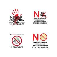 world corruption day vector