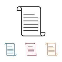 document vector icon