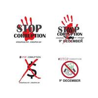 dia mundial de la corrupcion vector