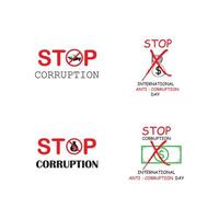 world corruption day vector
