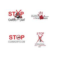 world corruption day vector