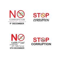 world corruption day vector