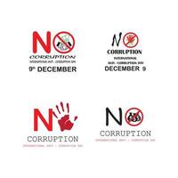 world corruption day vector