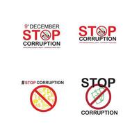 world corruption day vector