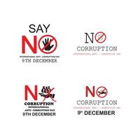 world corruption day vector