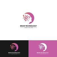 Brain logo creative brain logo colour brain vector