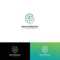 Brain logo creative brain logo colour brain vector