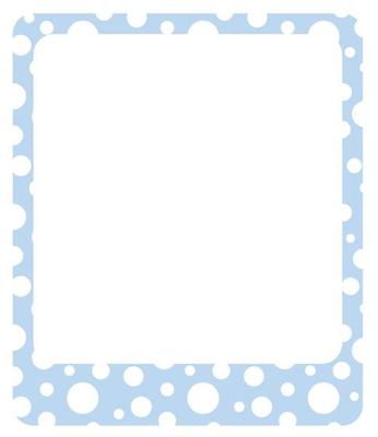 Picture frame with white polka dots design. UI element for many purposes.