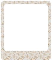 Leaves pattern frame design, border element with leaf creation. vector