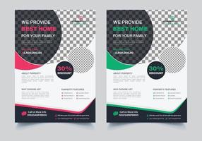 Real Estate flyer design template vector