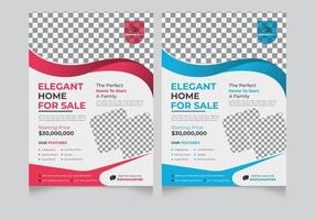 Real Estate flyer design template vector