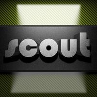 scout word of iron on carbon photo