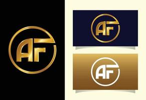 Initial Letter A F Logo Design Template. Graphic Alphabet Symbol For Corporate Business Identity vector