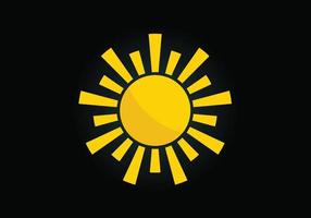 diseño de logotipo de sol creativo abstracto, logotipo de sol de verano, símbolo de icono de explosión de sol vector