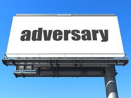adversary word on billboard photo