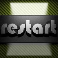 restart word of iron on carbon photo