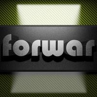 forwar word of iron on carbon photo
