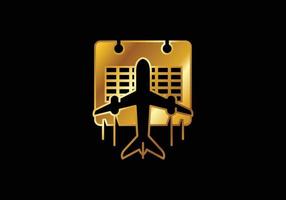 iconos de viaje. signo del logotipo de aviación, símbolo volador. icono de vuelo vector