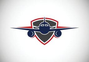 iconos de viaje. signo del logotipo de aviación, símbolo volador. icono de vuelo vector