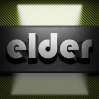 elder word of iron on carbon photo