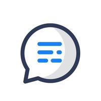 bubble chat icon vector