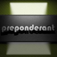 preponderant word of iron on carbon photo