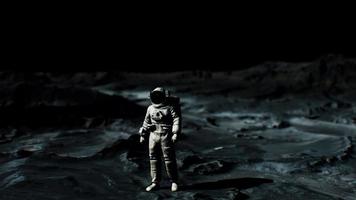 Astronaut on lunar landing mission. Elements of this image furnished by NASA video