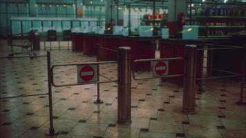 empty closed supermarket due covid-19 coronavirus epidemic video