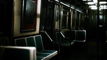 Subway wagon is empty because of the coronavirus outbreak in the city video