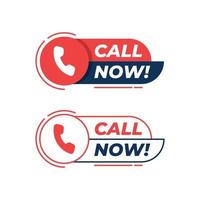 call and chat us now icon design template vector