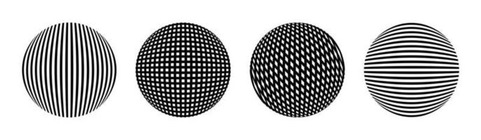 Set of round Abstract colorful Backgrounds or Patterns. Hand drawn doodle shapes. Spots, drops, curves, Lines. Contemporary modern trendy eps 10 vector