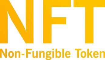 NFT Non-Fungible Tokens Digital Art Concept vector