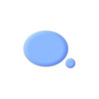 3d Chat bubble. Talk, dialogue, messenger or online support concept. concept vector