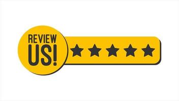 Vector 5 star feedback rate us service satisfaction. Rating five stars