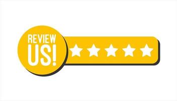 Vector 5 star feedback rate us service satisfaction. Rating five stars