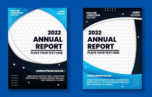 plantilla de informe anual moderno vector