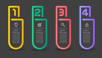 modern text box template, infographics banner vector