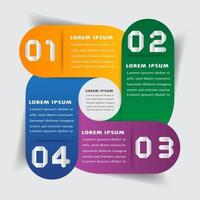 modern text box template, infographics banner vector