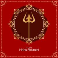 Happy Maha Shivratri background design vector